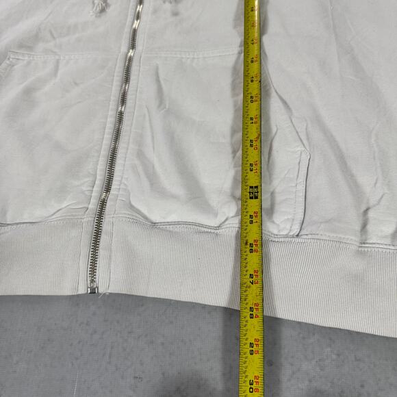 Brandy Melville Heaven Sent Zip Hoodie Angel Graphic Cream - Size: One Size - Picture 5 of 7